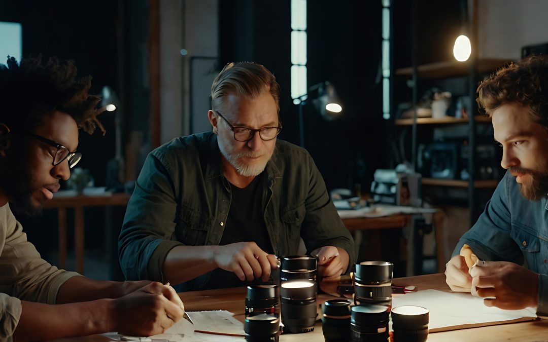 équipe de consultants en réunion avec un buraliste